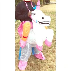 Adult Unicorn Birthday Costume, Large